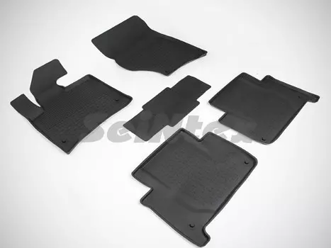 Коврики салона резиновые с высоким бортиком Seintex 85548 Audi Q7 2006 - 2014