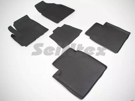 Коврики салона резиновые с высоким бортиком Seintex 85586 Lifan X60 2012 - 2015