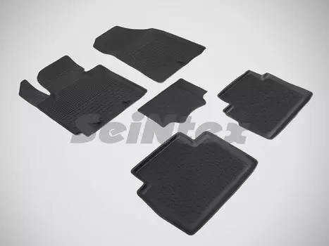 Коврики салона резиновые с высоким бортиком Seintex 85654 KIA Soul 2013 - 2016