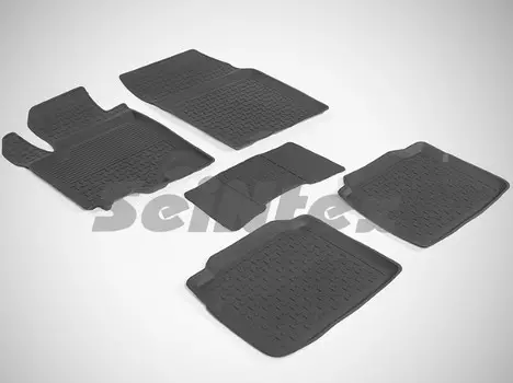 Коврики салона резиновые с высоким бортиком Seintex 85837 Suzuki SX 4 2014 - 2015