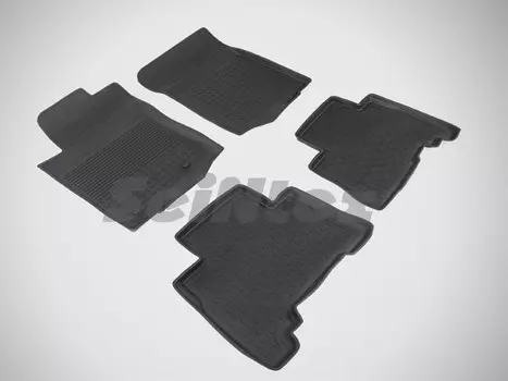 Коврики салона резиновые с высоким бортиком Seintex 86069 Toyota Land Cruiser J150 2009 - 2012
