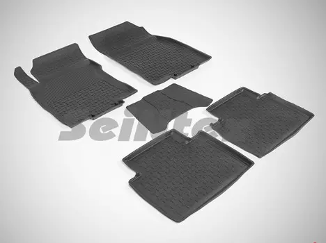 Коврики салона резиновые с высоким бортиком Seintex 86240 Nissan X-Trail 2014-