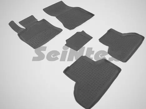 Коврики салона резиновые с высоким бортиком Seintex 86733 BMW X5/X6 2013-