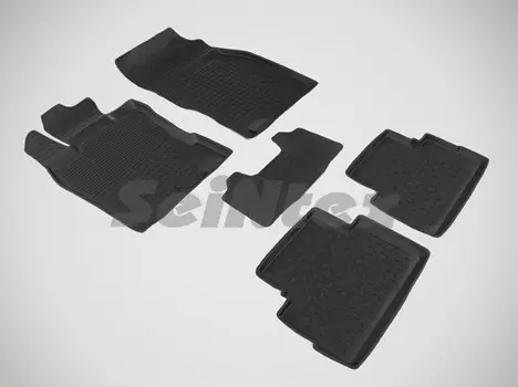 Коврики салона резиновые с высоким бортиком Seintex 87065 Nissan Qashqai 2014 - 2018