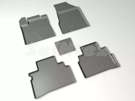 Коврики салона резиновые с высоким бортиком Seintex 87650 Nissan Murano 2016-