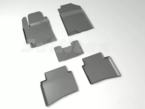 Коврики салона резиновые с высоким бортиком Seintex 88211 Hyundai Solaris 2017-