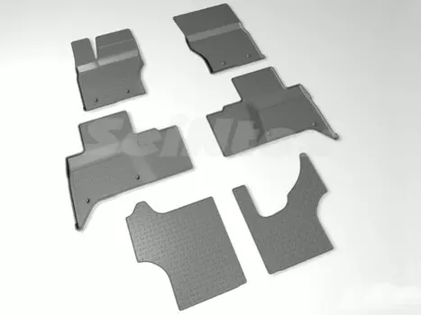 Коврики салона резиновые с высоким бортиком Seintex 88522 Land Rover Discovery V 2017-