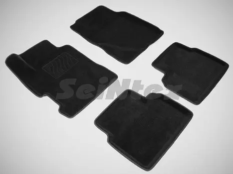 Коврики салона текстильные 3D, бежевые (SD) Seintex 84722 Honda Civic 2006 - 2011