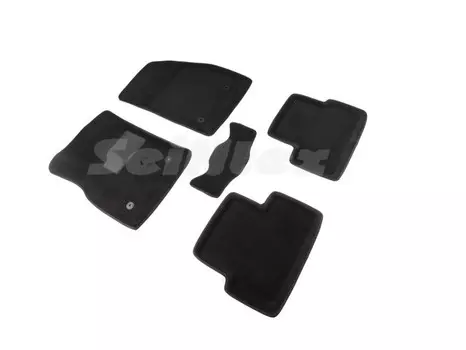 Коврики салона текстильные 3D, черные Seintex 71683 Chevrolet Cruze 2009 - 2015