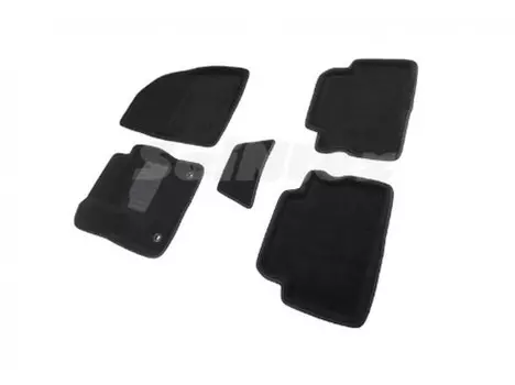 Коврики салона текстильные 3D, черные Seintex 71689 Ford Kuga 2008 - 2012