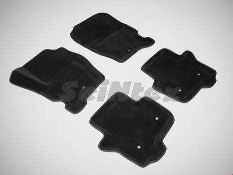 Коврики салона текстильные 3D, черные Seintex 83739 Land Rover Discovery IV 2010 - 2014