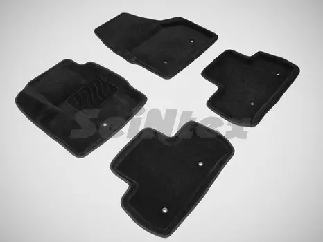 Коврики салона текстильные 3D, черные Seintex 83740 Land Rover Freelander II 2007 - 2015