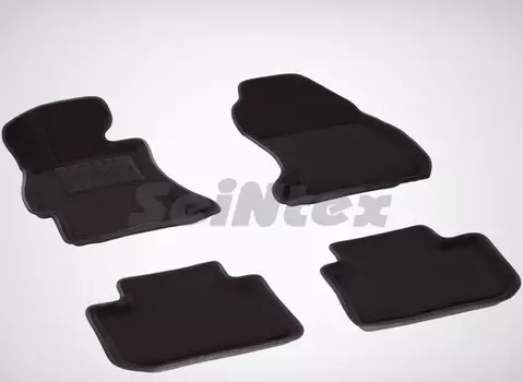 Коврики салона текстильные 3D, черные Seintex 83753 Subaru XV 2012 - 2016