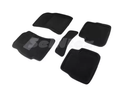 Коврики салона текстильные 3D, черные Seintex 83754 Subaru Forester 2008 - 2012