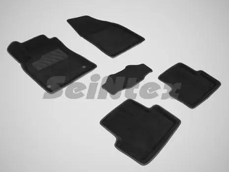 Коврики салона текстильные 3D, черные Seintex 86304 Renault Fluence 2010 - 2015