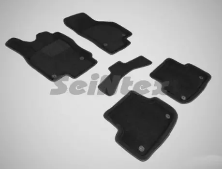 Коврики салона текстильные 3D, черные Seintex 86850 Audi A3 2012-
