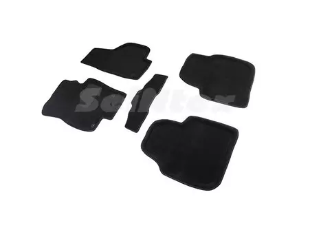 Коврики салона текстильные 3D, черные Seintex 88365 Skoda Superb 2009 - 2015