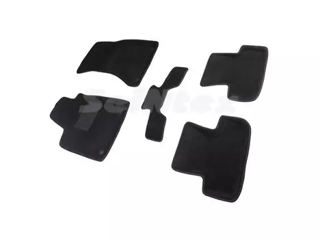 Коврики салона текстильные 3D, черные Seintex 89814 Audi Q5 2017-