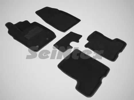 Коврики салона текстильные 3D, чёрные Seintex 87330 для LADA X Ray-
