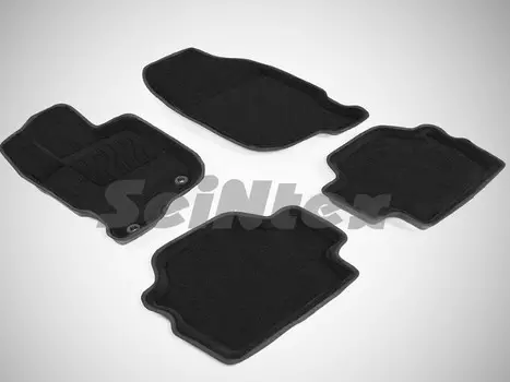 Коврики салона текстильные 3D, серые Seintex 84736 Mitsubishi Pajero Sport 2008 - 2015