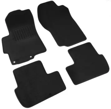 Коврики салона текстильные, чёрные SV-Design 3610-UNF3-14M для Mitsubishi Lancer 2007 -