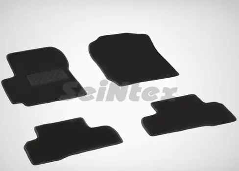 Коврики салона текстильные на резиновой основе LUX, черные (3дв.) Seintex 83185 Suzuki Grand Vitara 2005 - 2012