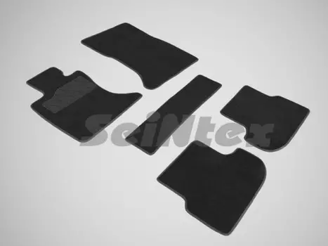 Коврики салона текстильные на резиновой основе LUX, черные (4WD) Seintex 86587 BMW 5 (F-10) 2013 - 2016