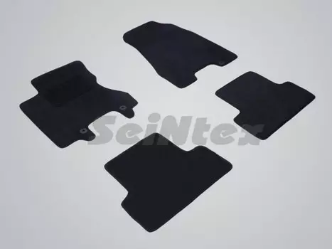Коврики салона текстильные на резиновой основе LUX, черные Seintex 82270 Nissan X-Trail 2007 - 2013