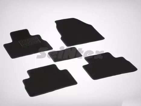 Коврики салона текстильные на резиновой основе LUX, черные Seintex 82340 Nissan Murano 2008 - 2015