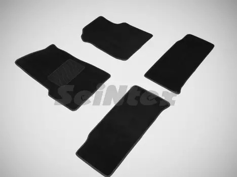 Коврики салона текстильные на резиновой основе LUX, черные Seintex 82346 Uaz Patriot 2005 - 2013