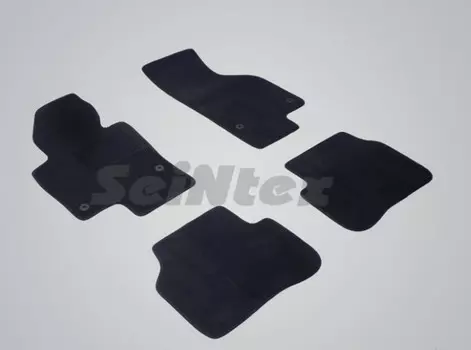 Коврики салона текстильные на резиновой основе LUX, черные Seintex 82393 Volkswagen Passat (B7) 2011 - 2014