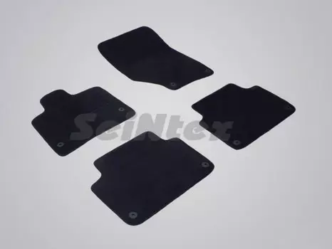Коврики салона текстильные на резиновой основе LUX, черные Seintex 82427 Audi Q7 2006 - 2014