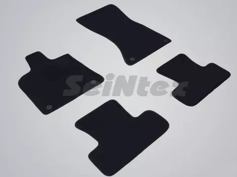 Коврики салона текстильные на резиновой основе LUX, черные Seintex 82769 Audi Q5 2008 - 2016