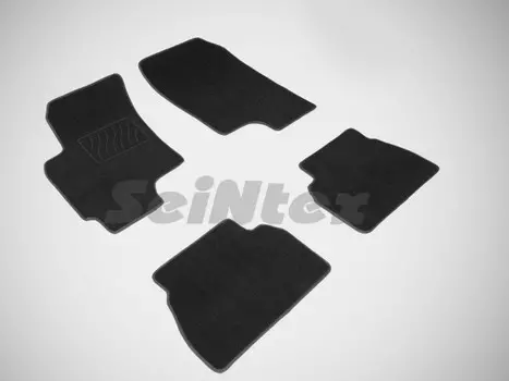 Коврики салона текстильные на резиновой основе LUX, черные Seintex 82879 Chevrolet Epica 2007 - 2012