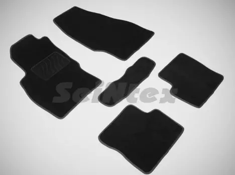 Коврики салона текстильные на резиновой основе LUX, черные Seintex 83170 Opel Corsa D 2007 - 2015