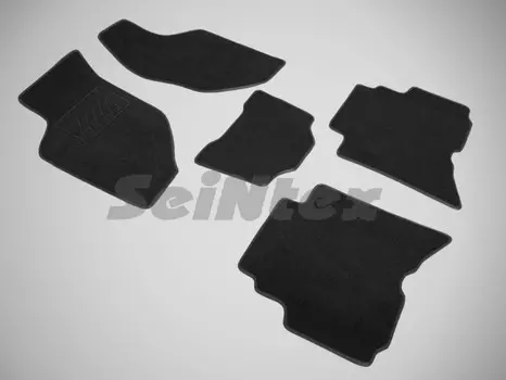 Коврики салона текстильные на резиновой основе LUX, черные Seintex 83380 Great Wall Hover H5 2010 - 2017