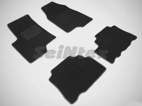 Коврики салона текстильные на резиновой основе LUX, черные Seintex 85216 Chevrolet Captiva 2013 - 2015