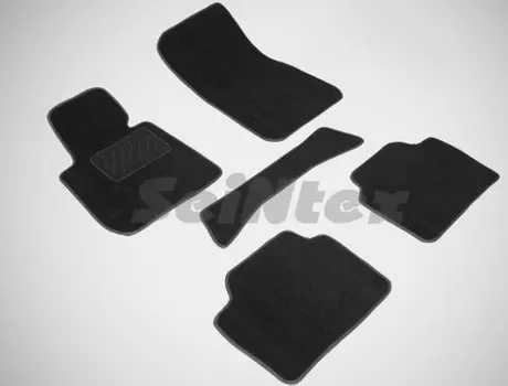 Коврики салона текстильные на резиновой основе LUX, черные Seintex 85218 BMW 3 (F-30) 2010 - 2015