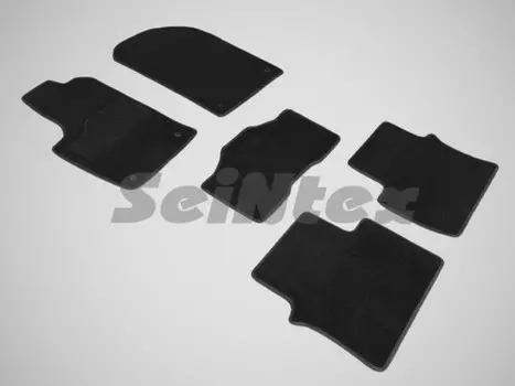 Коврики салона текстильные на резиновой основе LUX, черные Seintex 85221 Jeep Grand Cherokee 2011 - 2017