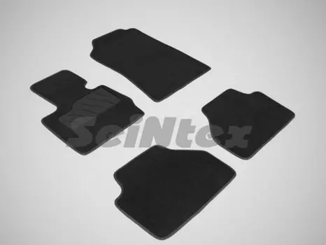 Коврики салона текстильные на резиновой основе LUX, черные Seintex 85229 BMW X3 2010 - 2017