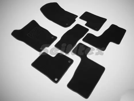 Коврики салона текстильные на резиновой основе LUX, черные Seintex 85236 Mercedes GL-Class X166 2013 - 2015