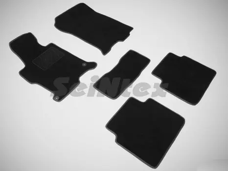 Коврики салона текстильные на резиновой основе LUX, черные Seintex 85483 Honda Accord 2013 - 2015