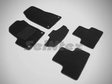 Коврики салона текстильные на резиновой основе LUX, черные Seintex 85726 Land Rover Rang Rover Evoque 2011 - 2018