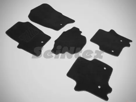Коврики салона текстильные на резиновой основе LUX, черные Seintex 85823 Land Rover Discovery IV 2010 - 2014