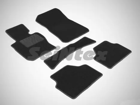 Коврики салона текстильные на резиновой основе LUX, черные Seintex 86216 BMW X1 (E84) 2009 - 2015