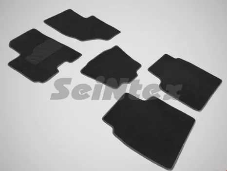 Коврики салона текстильные на резиновой основе LUX, черные Seintex 86254 Lifan X60 2012-