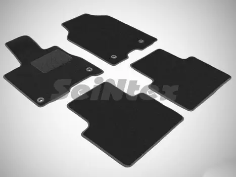 Коврики салона текстильные на резиновой основе LUX, черные Seintex 86319 Acura RDX 2014 - 2016