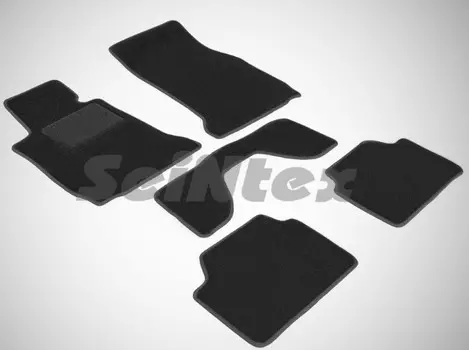 Коврики салона текстильные на резиновой основе LUX, черные Seintex 86323 BMW 1 2011 - 2015