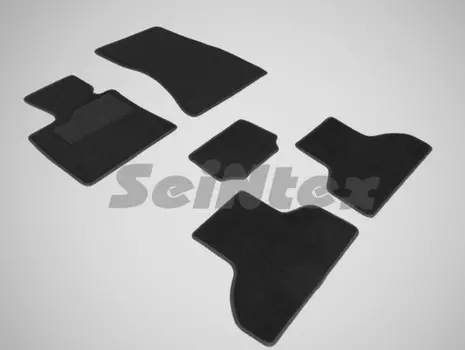 Коврики салона текстильные на резиновой основе LUX, черные Seintex 86805 BMW X5 2013 - 2018