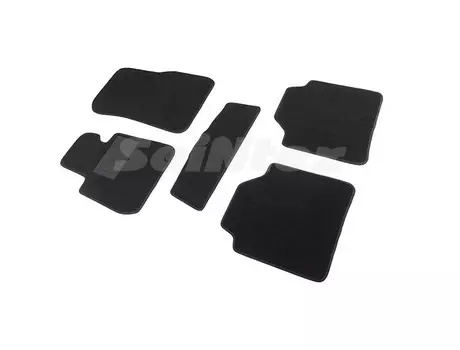 Коврики салона текстильные на резиновой основе LUX, черные Seintex 88374 BMW 3 (F-30 Xdrive) 2010 - 2015